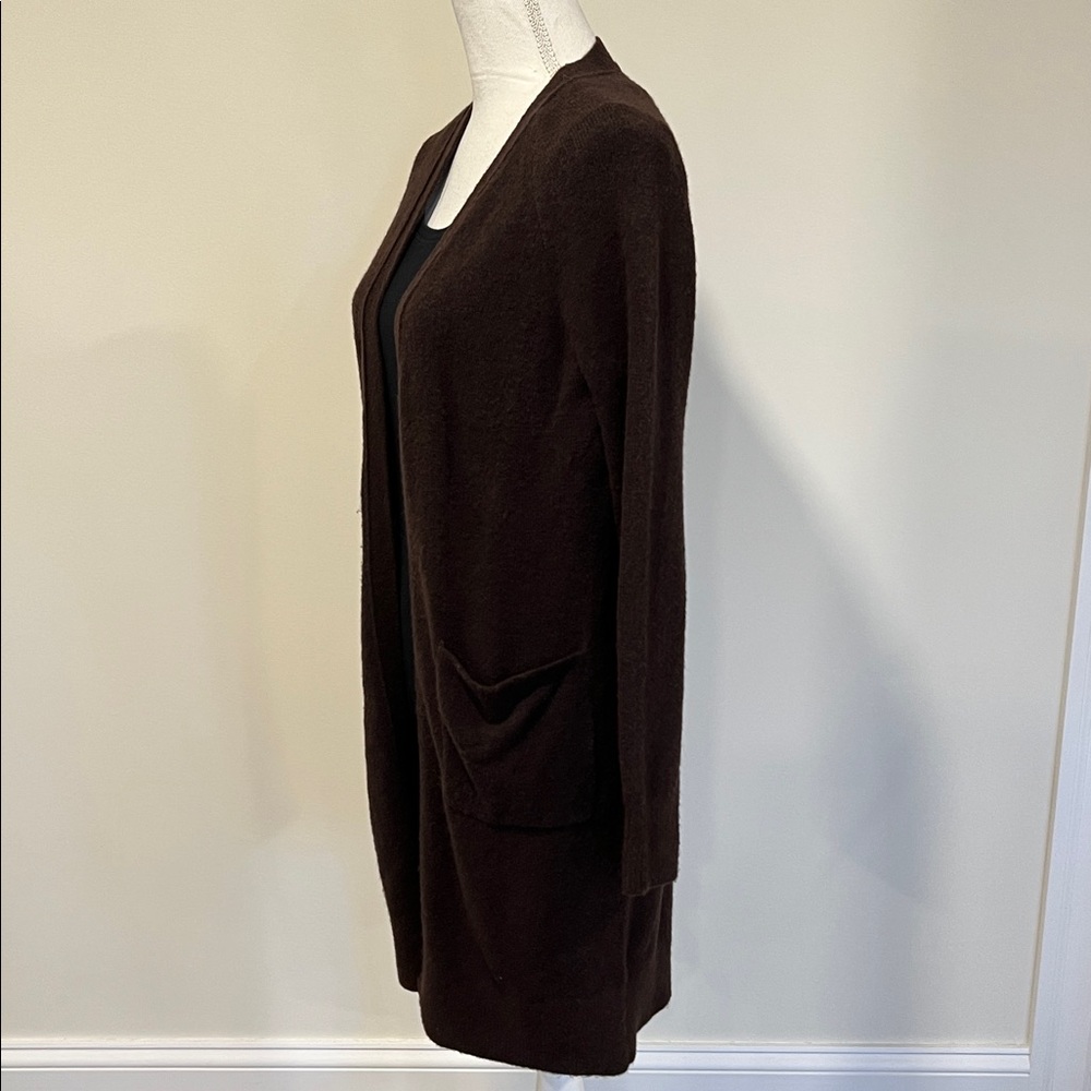 Banana Republic Dark Brown Open Front Cardigan Duster Size XS - Picture 3 of 7